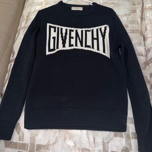 Givenchy Black Knit Logo Pullover